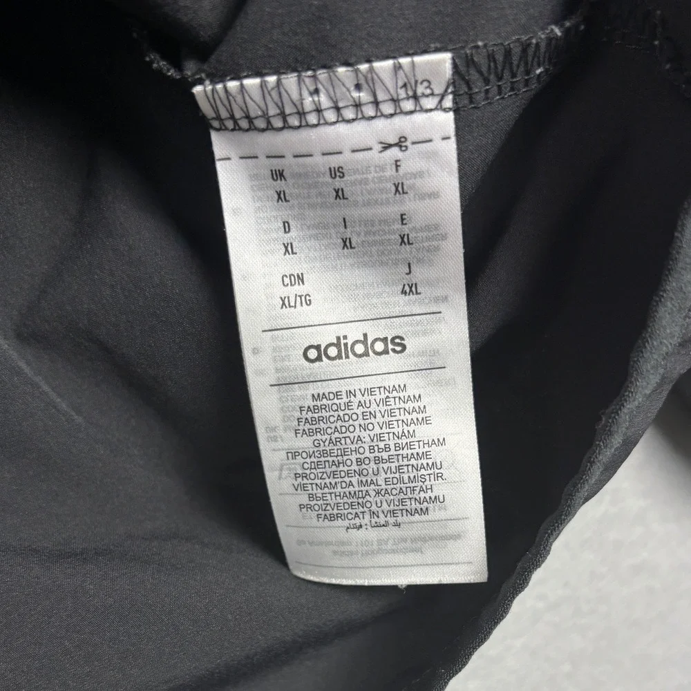 Adidas Softball 1/4 Zip Windbreaker Jacket Pullover XL Black IS1057